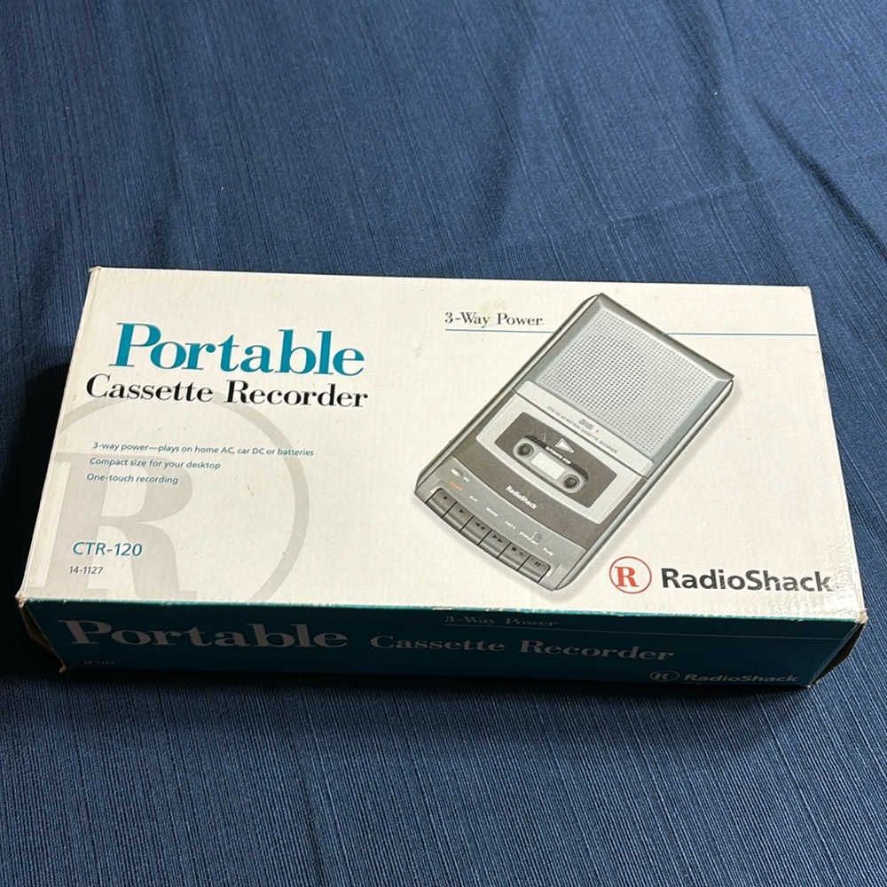Radio shack portable cassette recorder